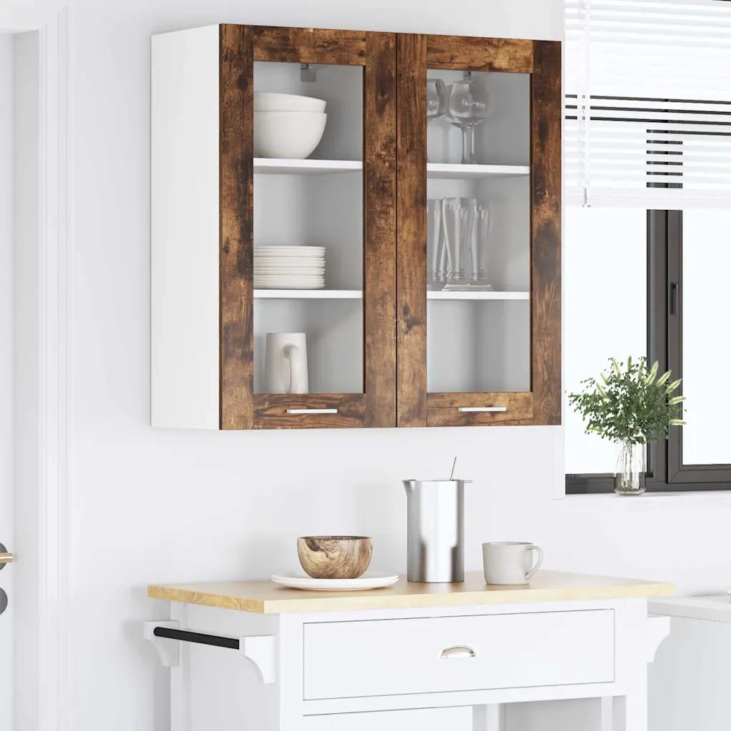 Armadio pensile Rovere fumé 40 x 31 x 80 cm Legno multistrato 884306