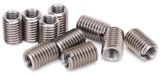Adattatore a coda di rondine in acciaio inossidabile da 10 pezzi, M8 all'interno, M12 coda di rondine, adatto per riparazioni e sostituzioni, compatibile con M8 all'interno e M12 coda di rondine.