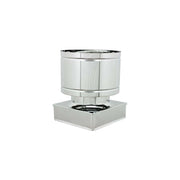 Fumaiolo da 42x52cm tipo botte 4 venti inox aisi 304 base rettangolare
