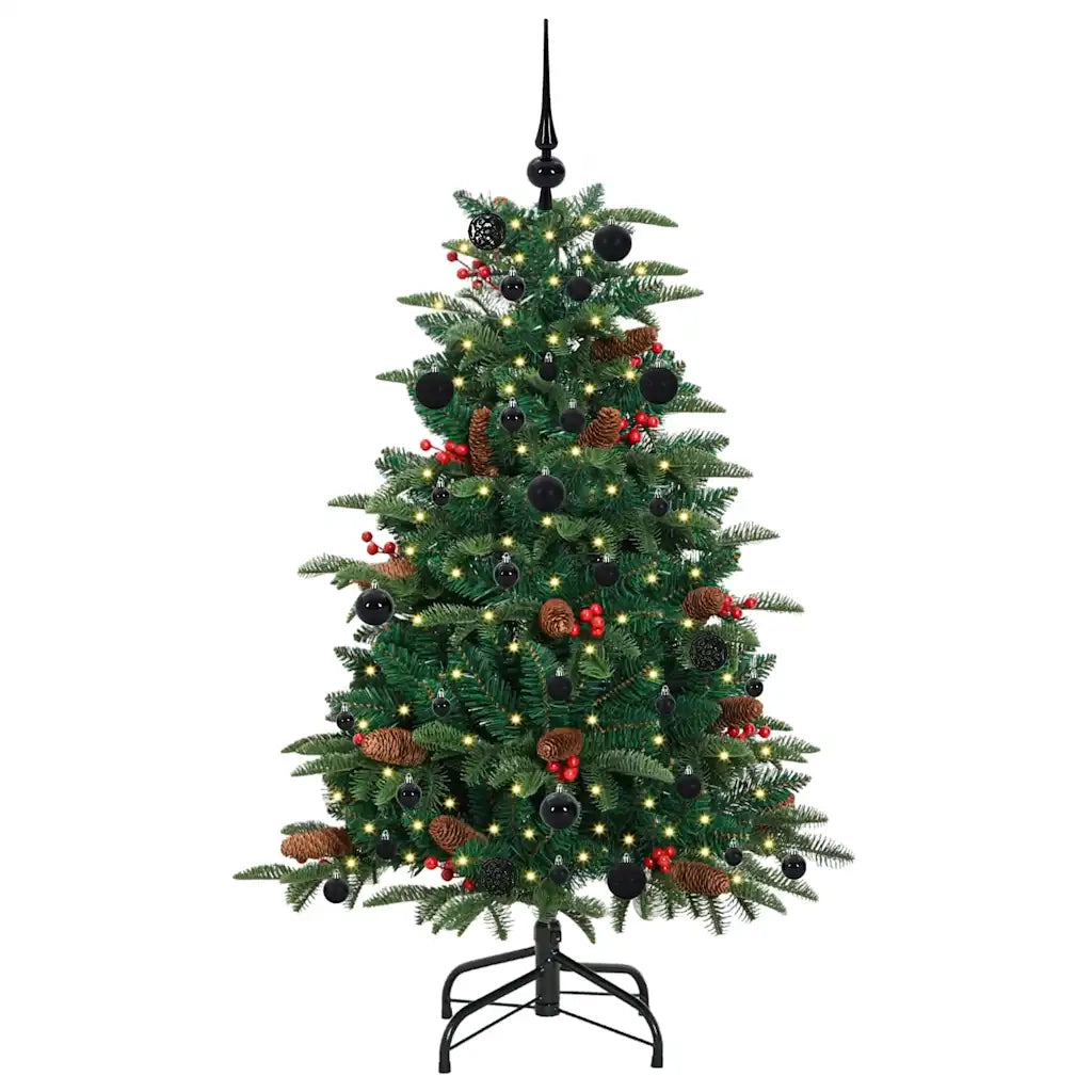 Albero di Natale artificiale con 150 LED Verde 150 cm 3395542