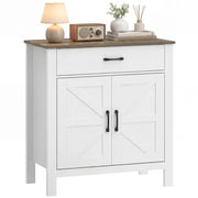 Mobile buffet salvaspazio ¨C Xylo ¨C 2 ante stile fienile, cassetto, ripiano regolabile, 77x39,3x81,5 cm