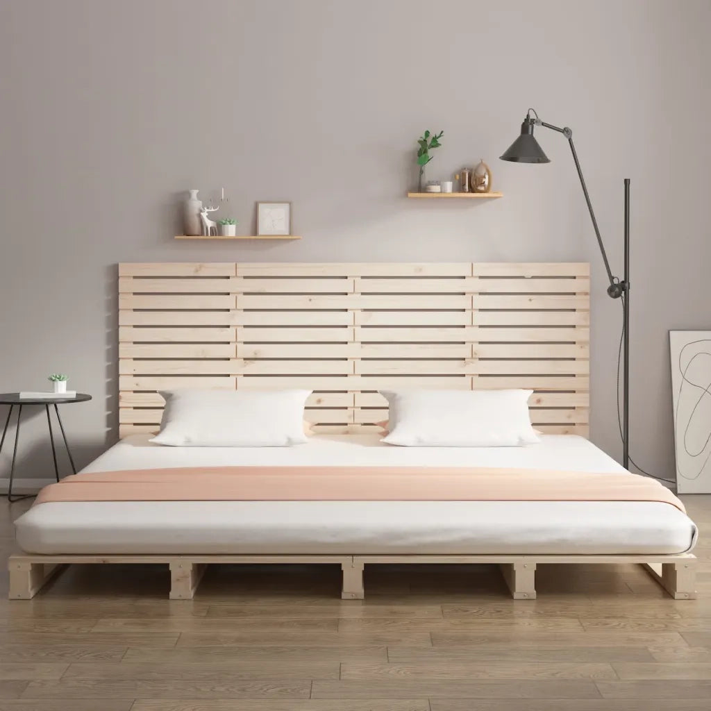 Testiera | Testata da Parete 166x3x91,5 cm in Legno Massello di Pino