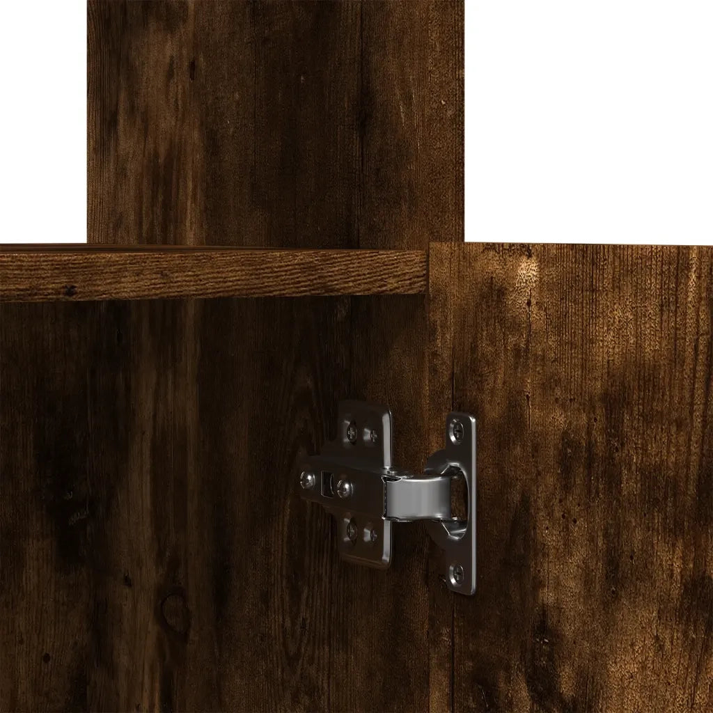 Credenza Rovere Fumo 63x33x140 in Truciolato 855110