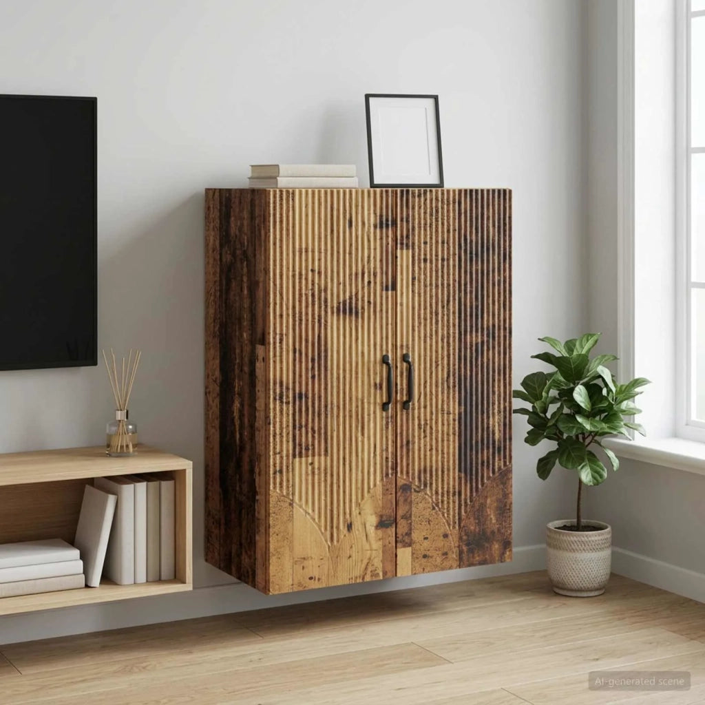 Mobiletto a muro Legno antico 66 x 34,5 x 90 cm 898913