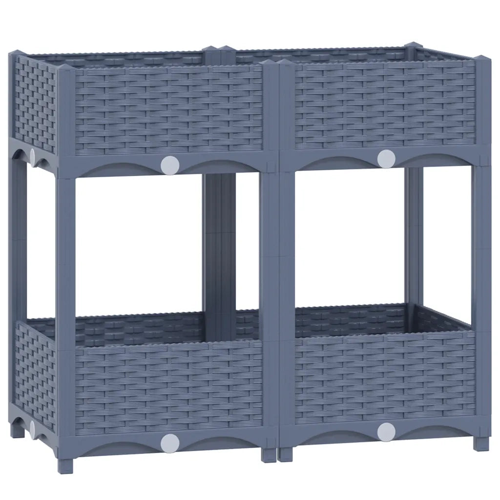 Fioriera Rialzata 80x40x71 cm in Polipropilene 310406