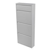 Scarpiera con 4 cassetti 118 x 50 x 15 cm inclinabile bianco 03_0007640
