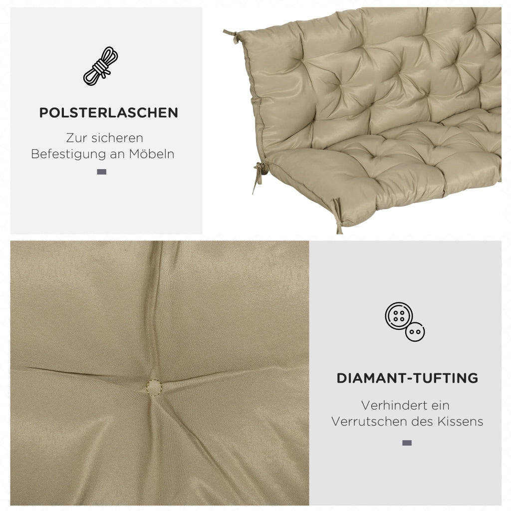 Cuscino per Panchina ¨C Minimal ¨C Khaki 150x98x8 cm