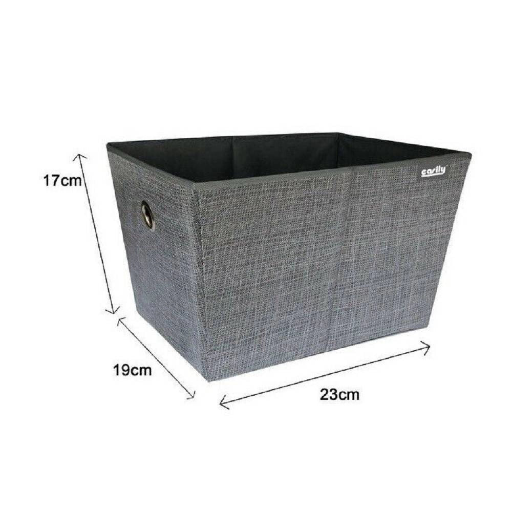 Trade Shop - Box Scatola Salvaspazio Portatutto Contenitore Armadi Organizer 19x23x17cm 69724 -