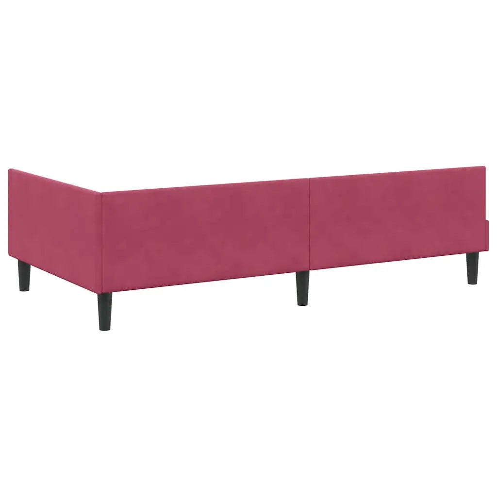 Struttura Letto Angolare con Materasso 2 pcs Verde Velluto 3393720