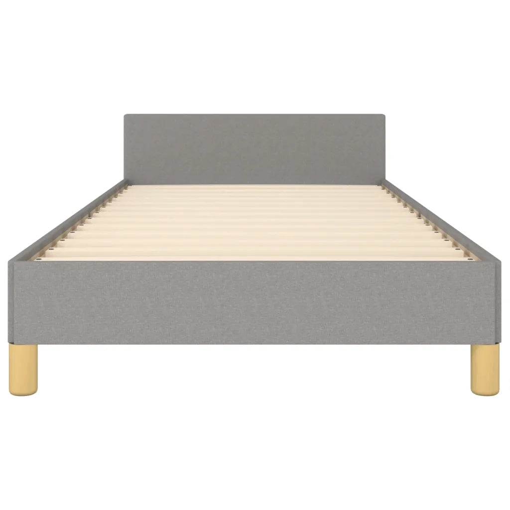 Giroletto senza Materasso Grigio Chiaro 90x190 cm Tessuto