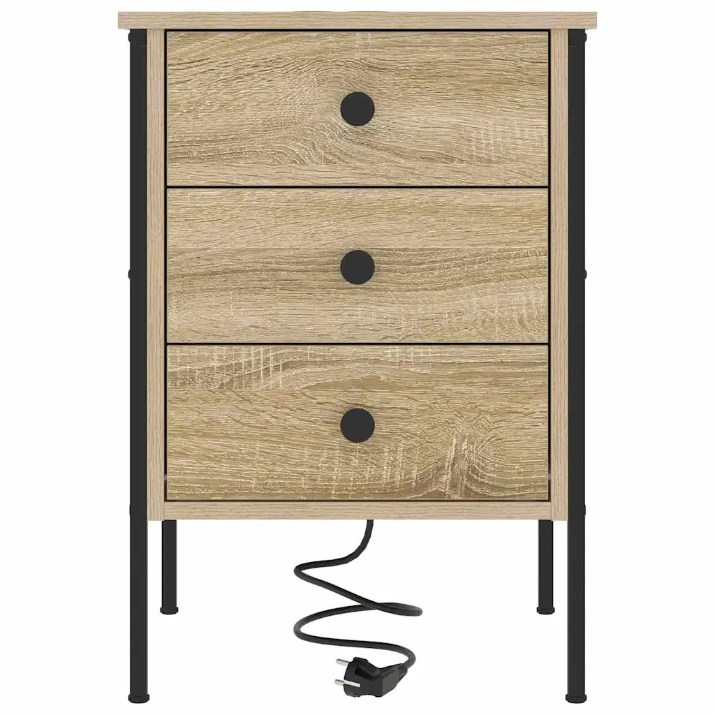 Armadio da Notte con cassetto Rovere Sonoma 42 x 41 x 61 cm 859482