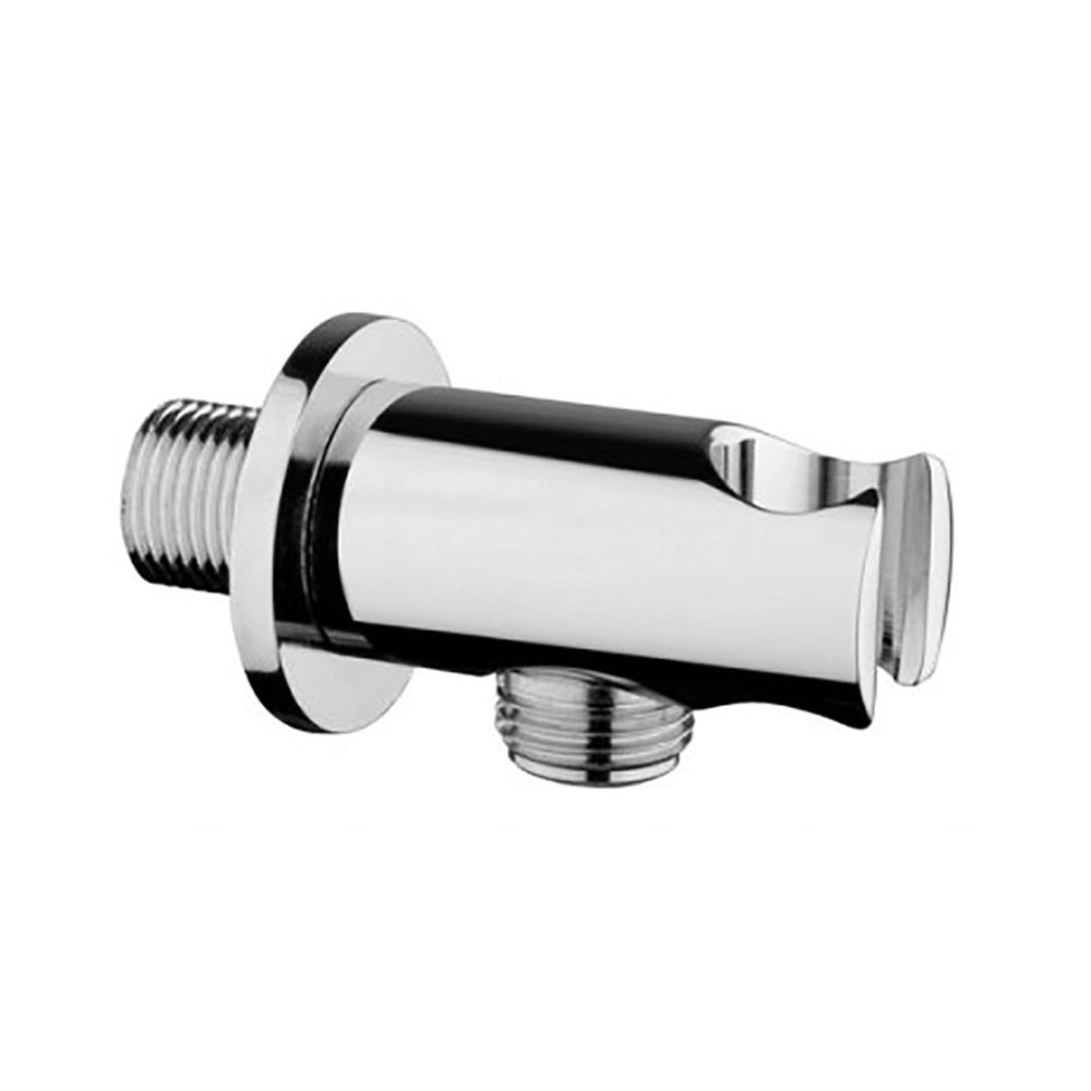 Set doccia con soffione in ABS braccio estendibile 35-50 cm in ottone cromo e kit doccino