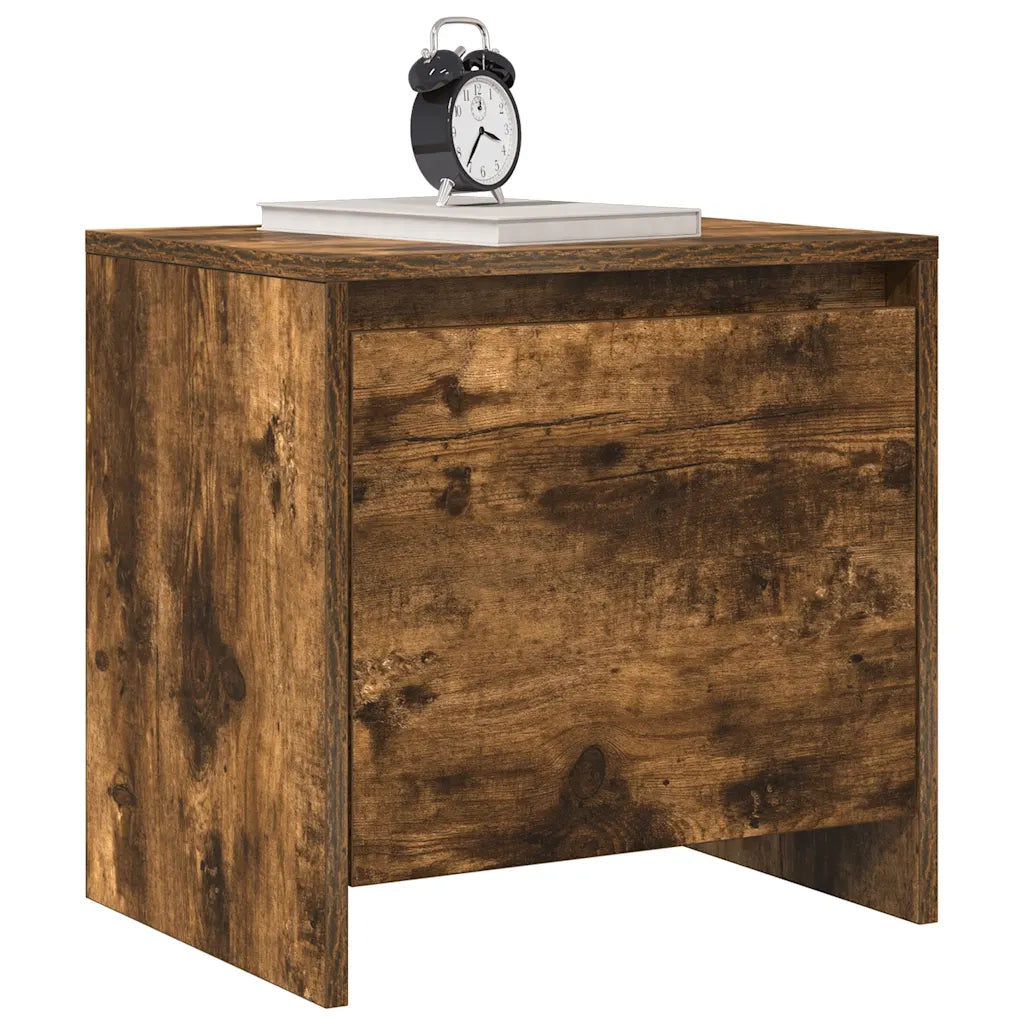 Comodini 2 pz Rovere Fumo 45x34x44,5 cm in Truciolato 813045