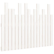 Testiera | Testata da Parete Bianca 108x3x80 cm in Legno Massello di Pino