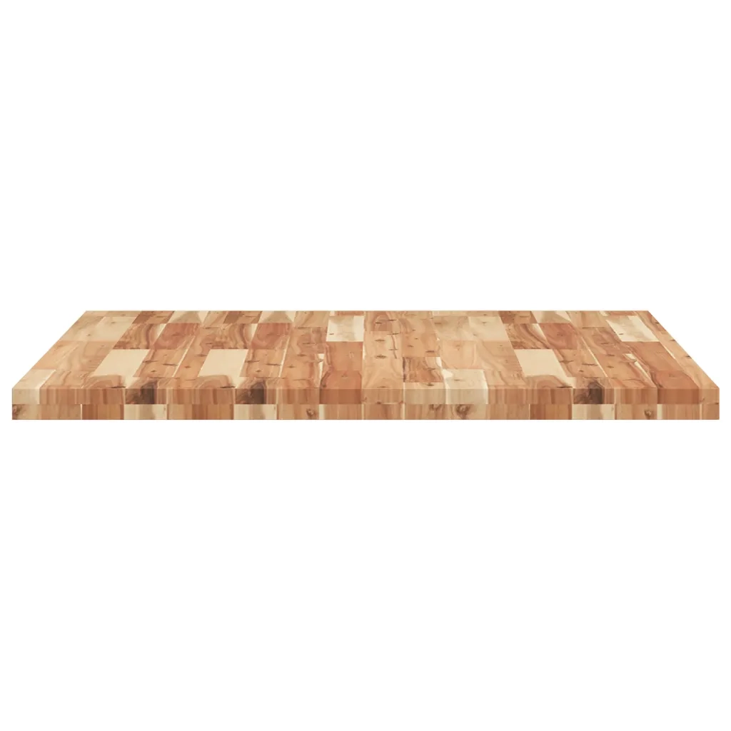 Piano Tavolo Quadrato 90x90x4 cm in Legno Massello di Acacia 4008729