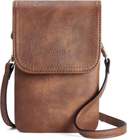 Borsa a tracolla per smartphone - borsa a mano per donna - pelle - nero