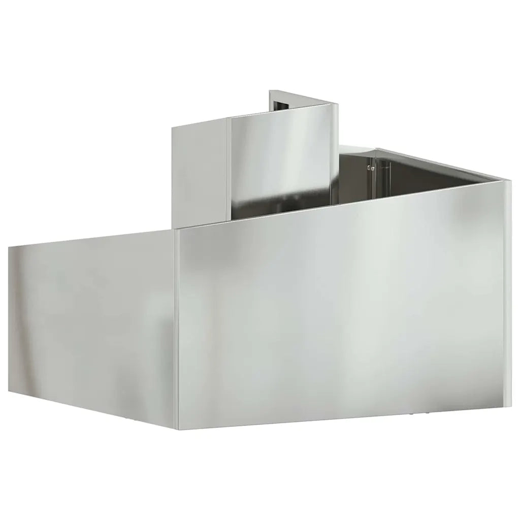Fioriere | Cassetta per fiori | Vaso da giardino Argento 60 x 60 x 50 cm Acciaio zincato