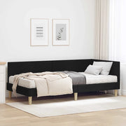 Struttura Letto Angolare con Materasso 2 pcs Verde Tessuto 3393727