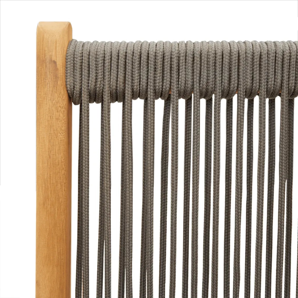 Set da Pranzo da Giardino 7 pz Polipropilene e Legno Massello 3281722