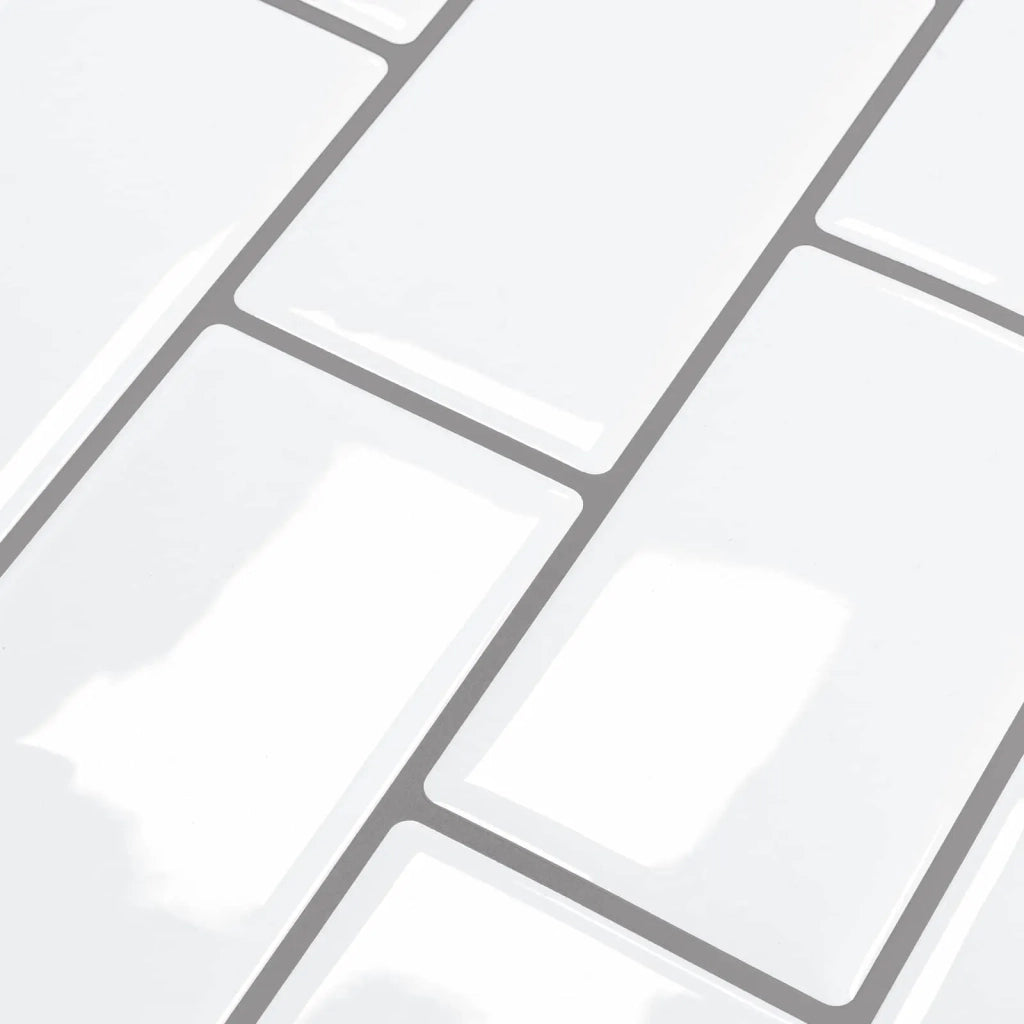 Piastrella subway 20 pcs Bianco e Grigio 30 x 30 cm 42046115