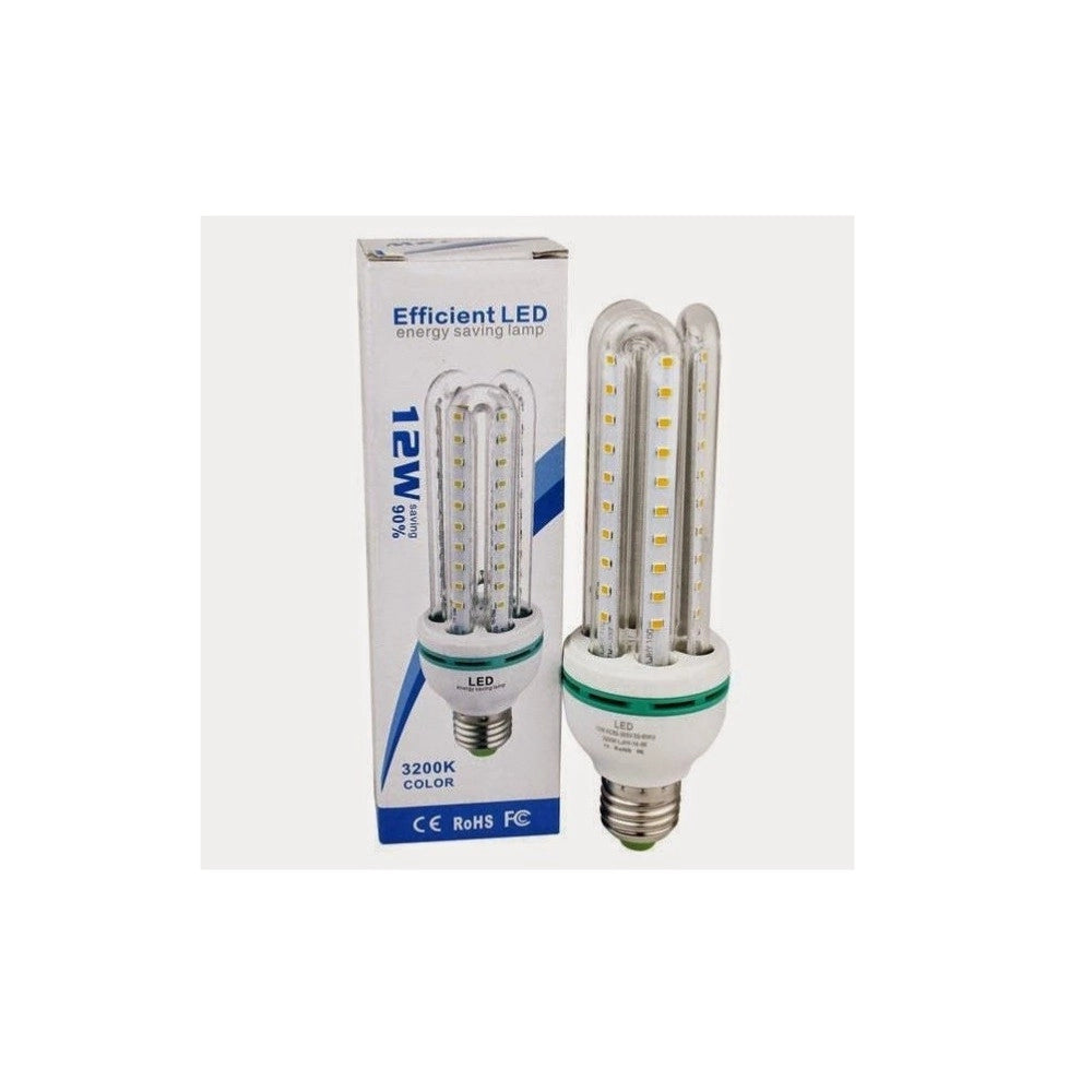 Trade Shop - Lampadina Lampada Tubo Led Luce Bianca Fredda Calda E27 Risparmio 3u 12w - -bianco Freddo      -