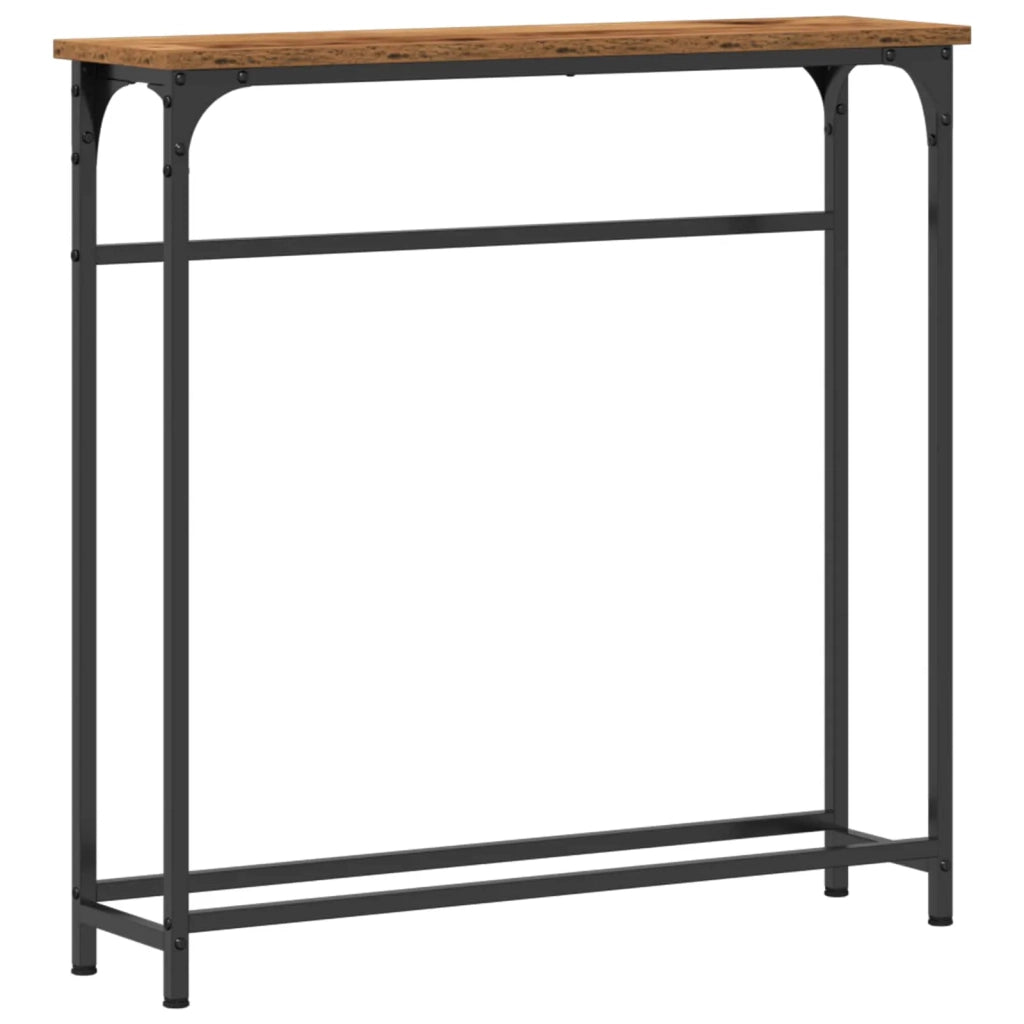 Tavolo consolle con lo scaffale Legno vecchio 75 x 19,5 x 75 cm 863503