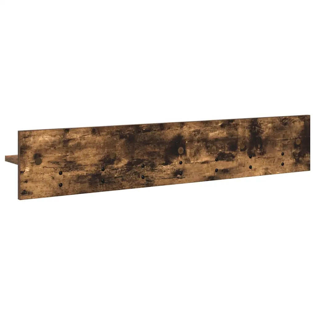 Appendiabiti a muro A parete Rovere fumé 100 x 10,5 x 18 cm 874407