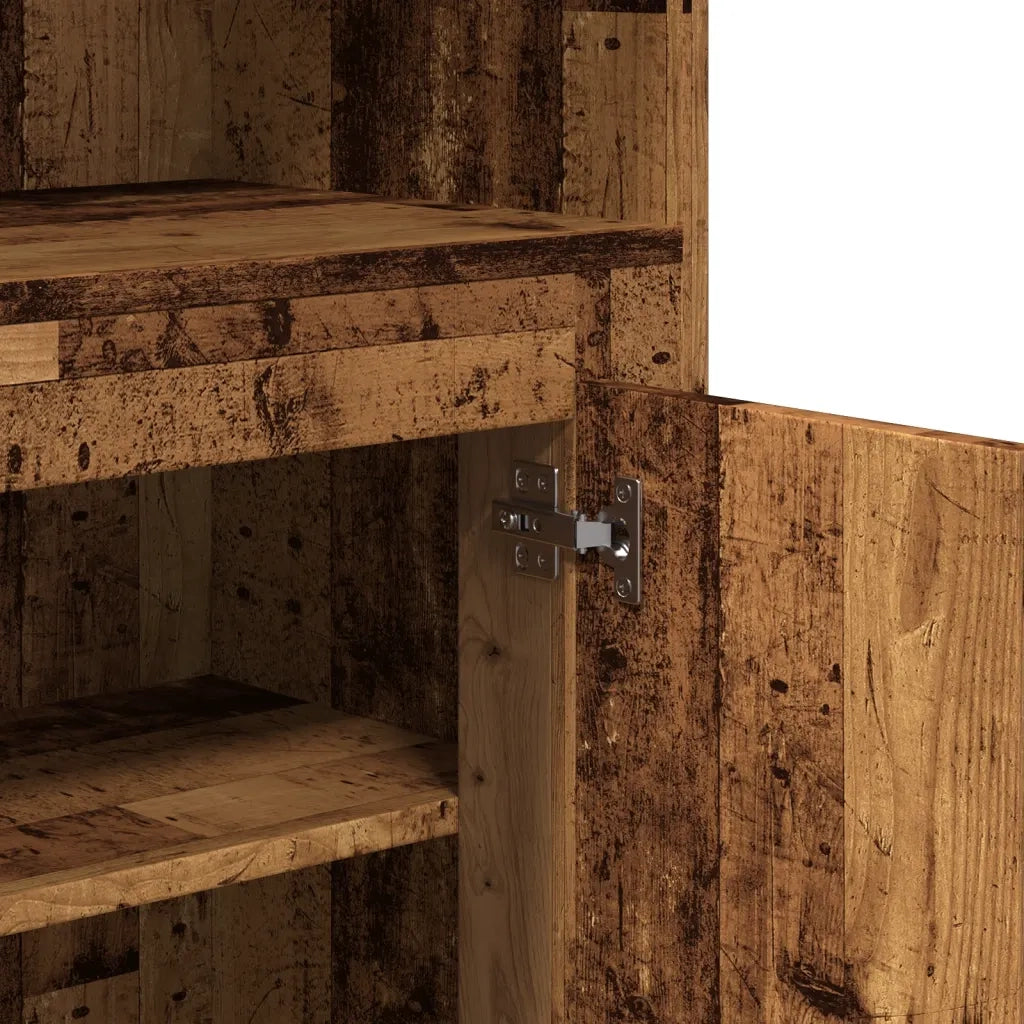 Credenza Legno Antico 60x35,5x103,5 cm in Legno Multistrato 857147