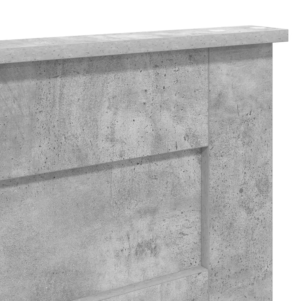 Testiera-Testata-Testiera Decorativa Grigio cemento 180 cm Legno multistrato 647689