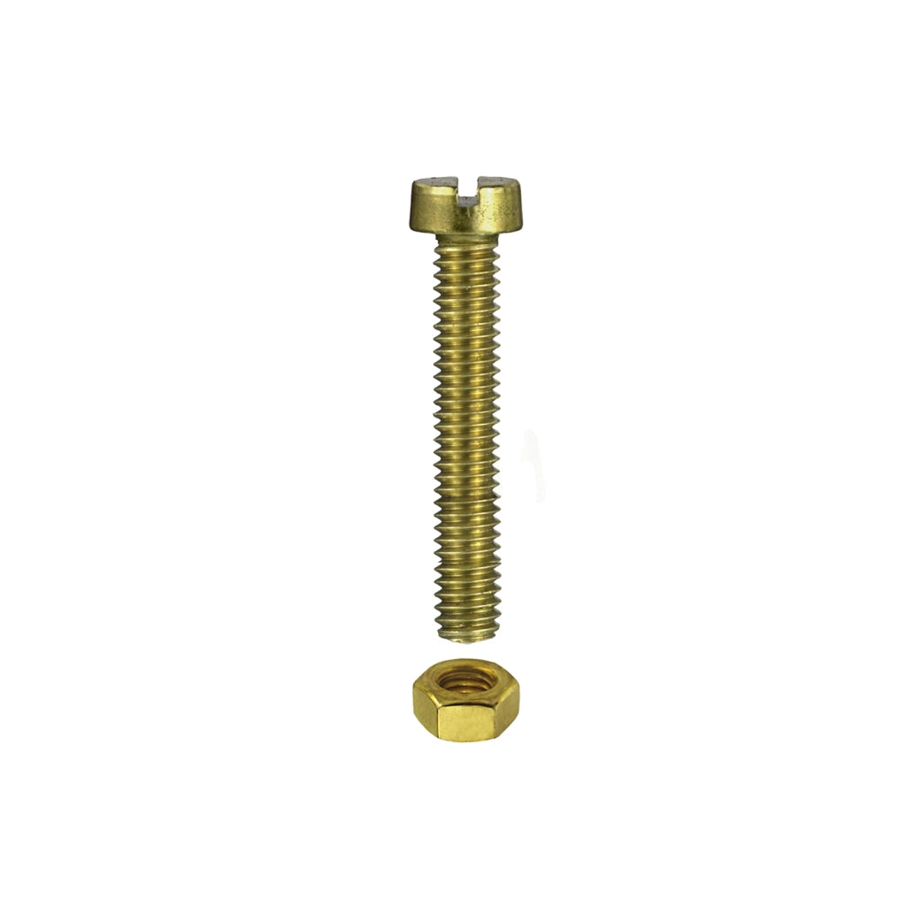 Viti per metallo testa cilindrica ottone M4 x 10 - 20 pz.