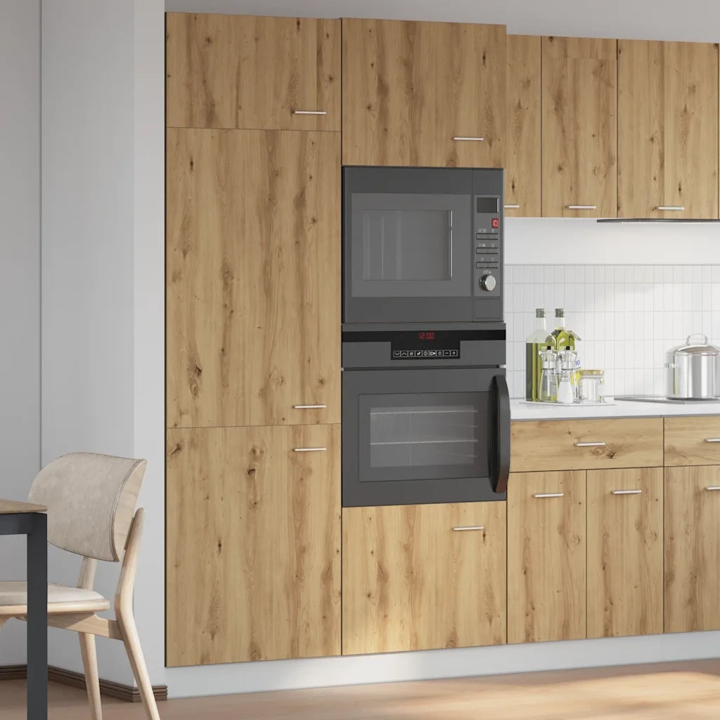 Mobile per Frigo “Lyon” Rovere Artigianale 60x57x207 cm 856126