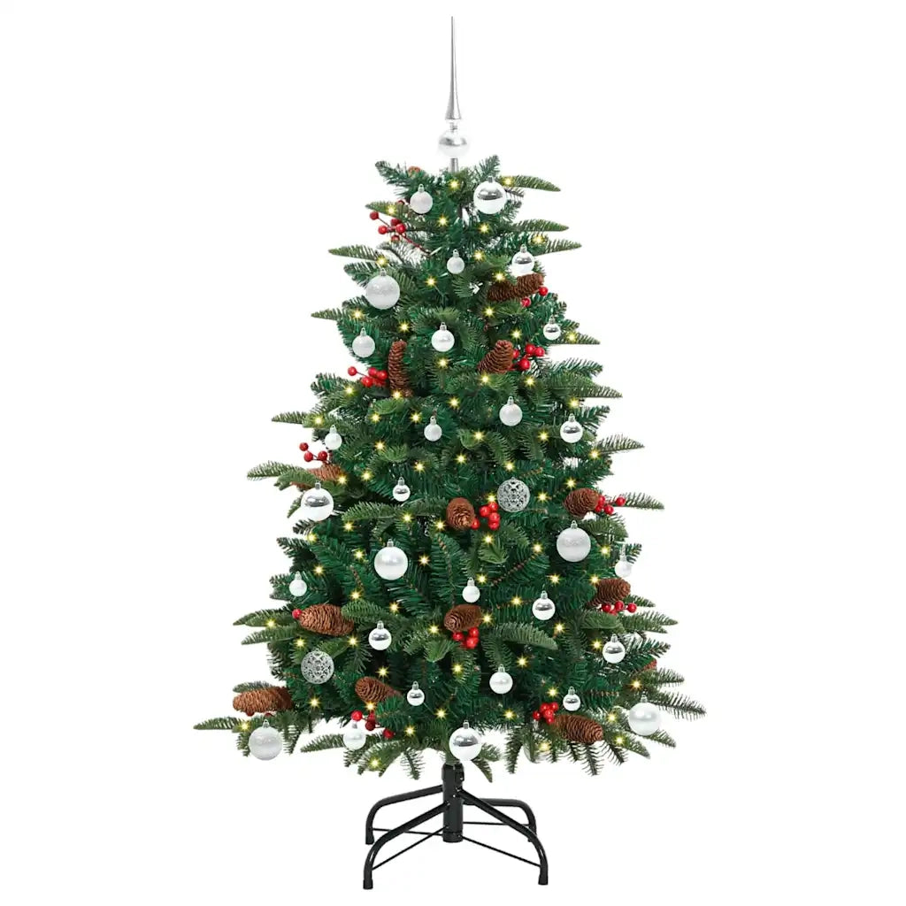 Albero di Natale artificiale con 150 LED Verde 150 cm 3395546