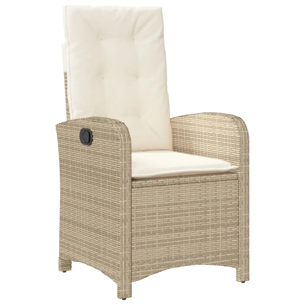 Set da Bistrò 3 pz con Cuscini Beige in Polyrattan 365180