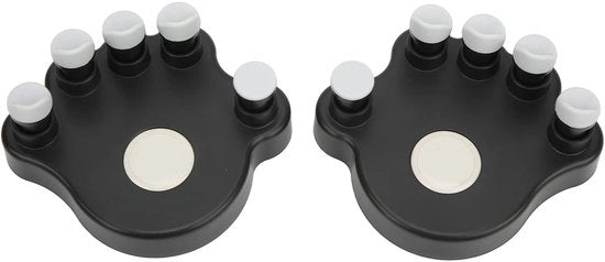 1 proporzioni - Antiscivolo - Design palmo ergonomico - 2 pezzi - Materiale silicone - Accessori correzione dita - Esercizio piano