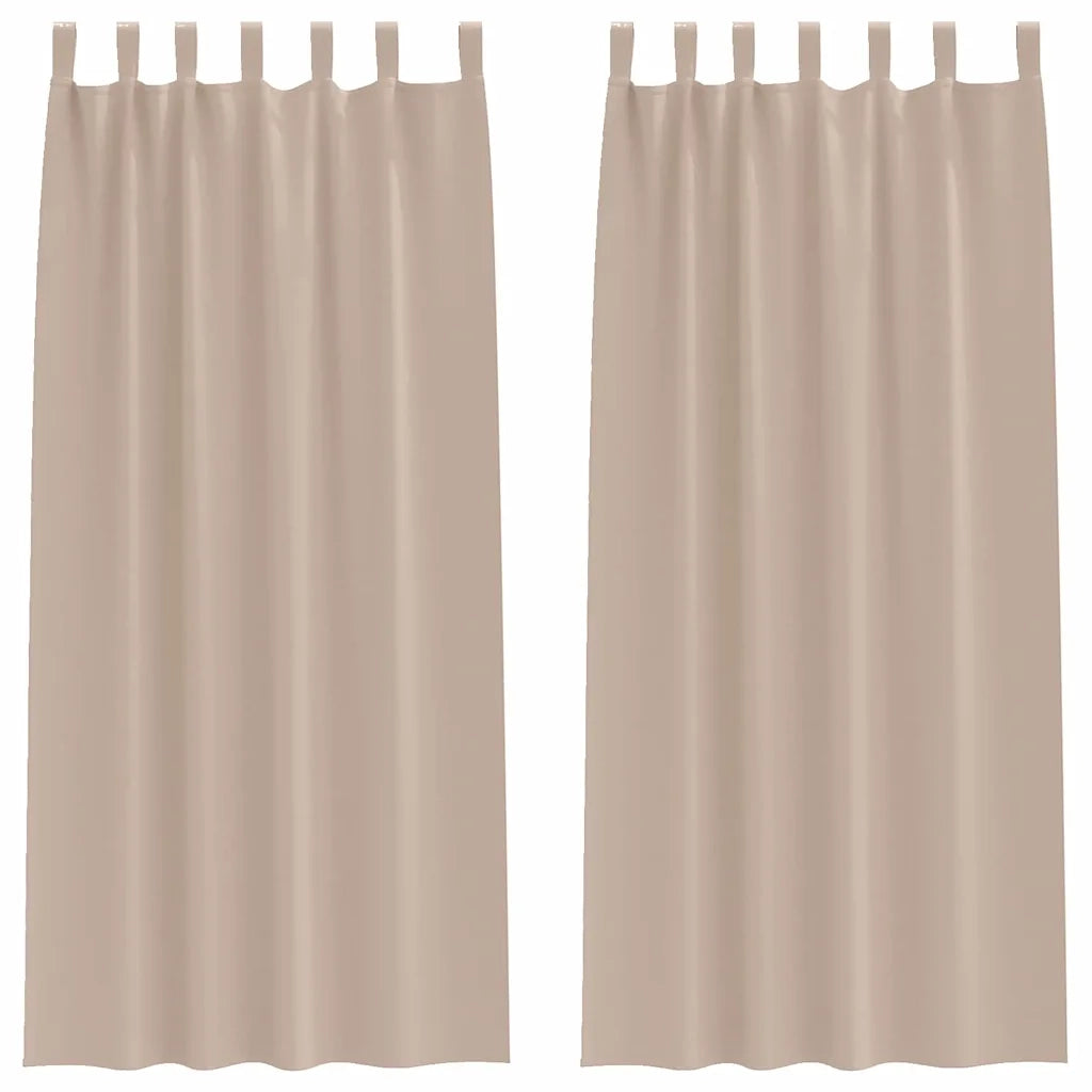 Tende Oscuranti | Tende Blackout con Anelli 2 pz Talpa 225 x 140 cm Poliestere