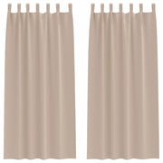 Tende Oscuranti | Tende Blackout con Anelli 2 pz Talpa 225 x 140 cm Poliestere