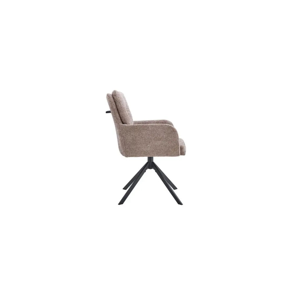 Sedia girevole PLUMO – Tessuto sabbia – L50 x H85 x P62 cm