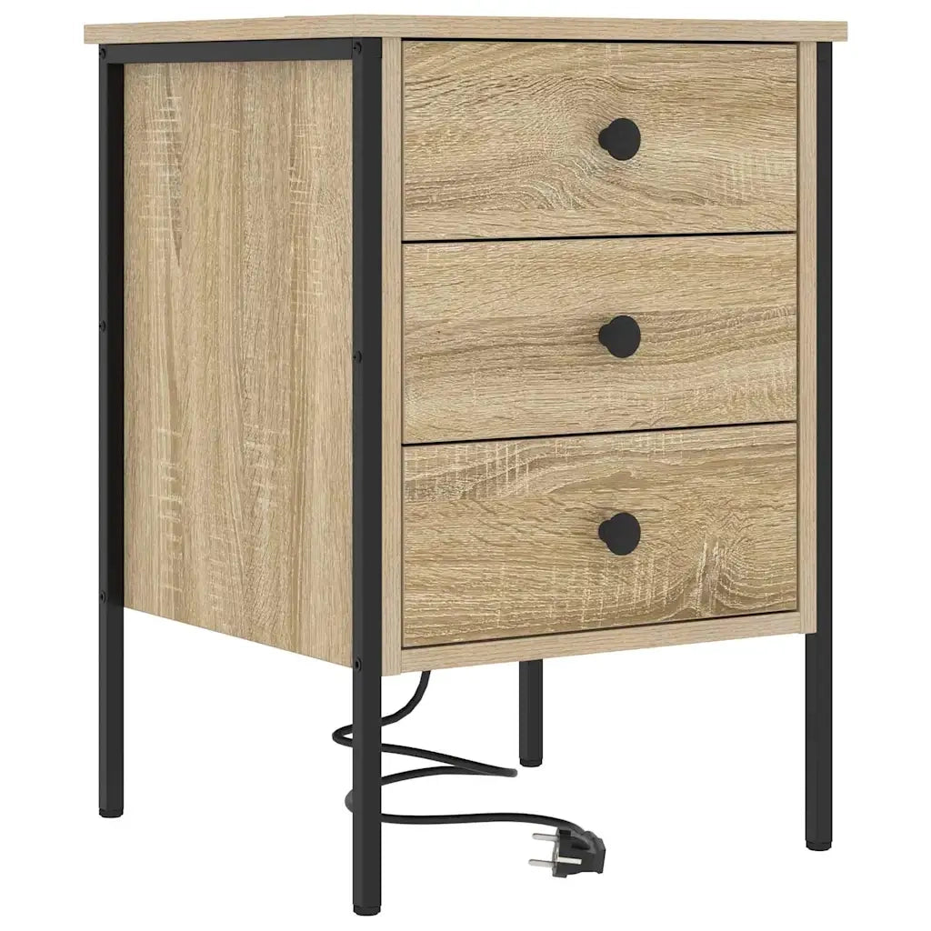 Armadio da Notte con cassetto Rovere Sonoma 42 x 41 x 61 cm 859482