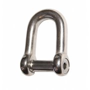 GRILLO INOX PERNO INCASSATO Ø MM.6 AISI 316 S.S. D-SHACKLES Ø MM.5