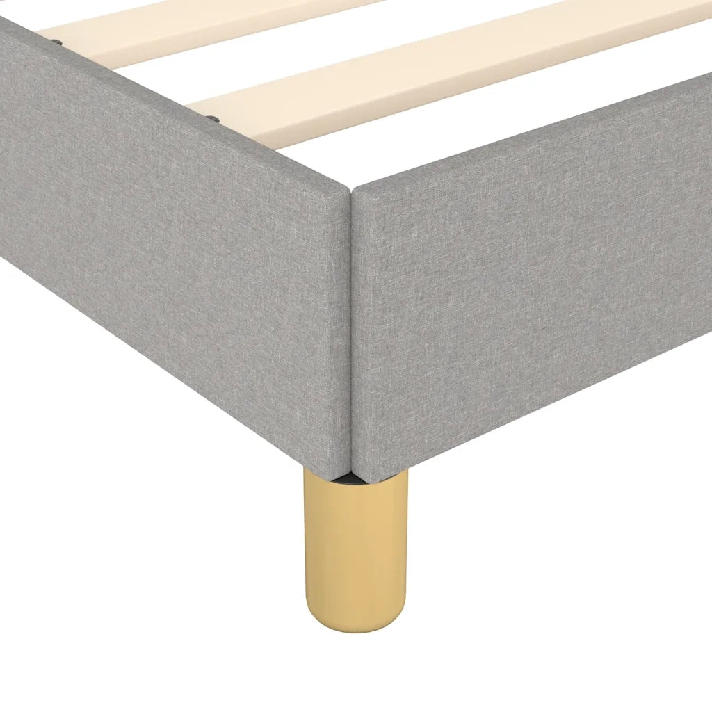 Giroletto senza Materasso-Struttura Letto Grigio Chiaro 100x200 cm Tessuto 761003