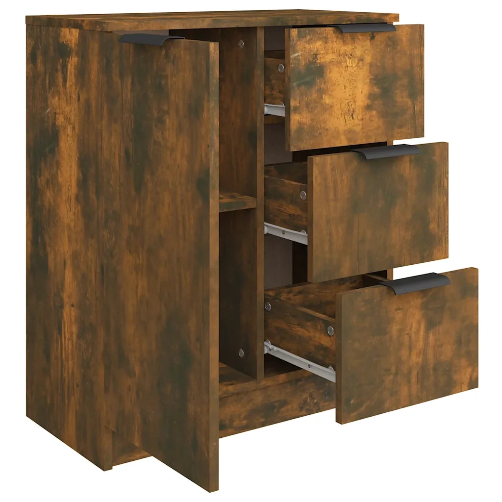 Credenza Rovere Fumo 60x30x70 cm in Legno tecnico 816988