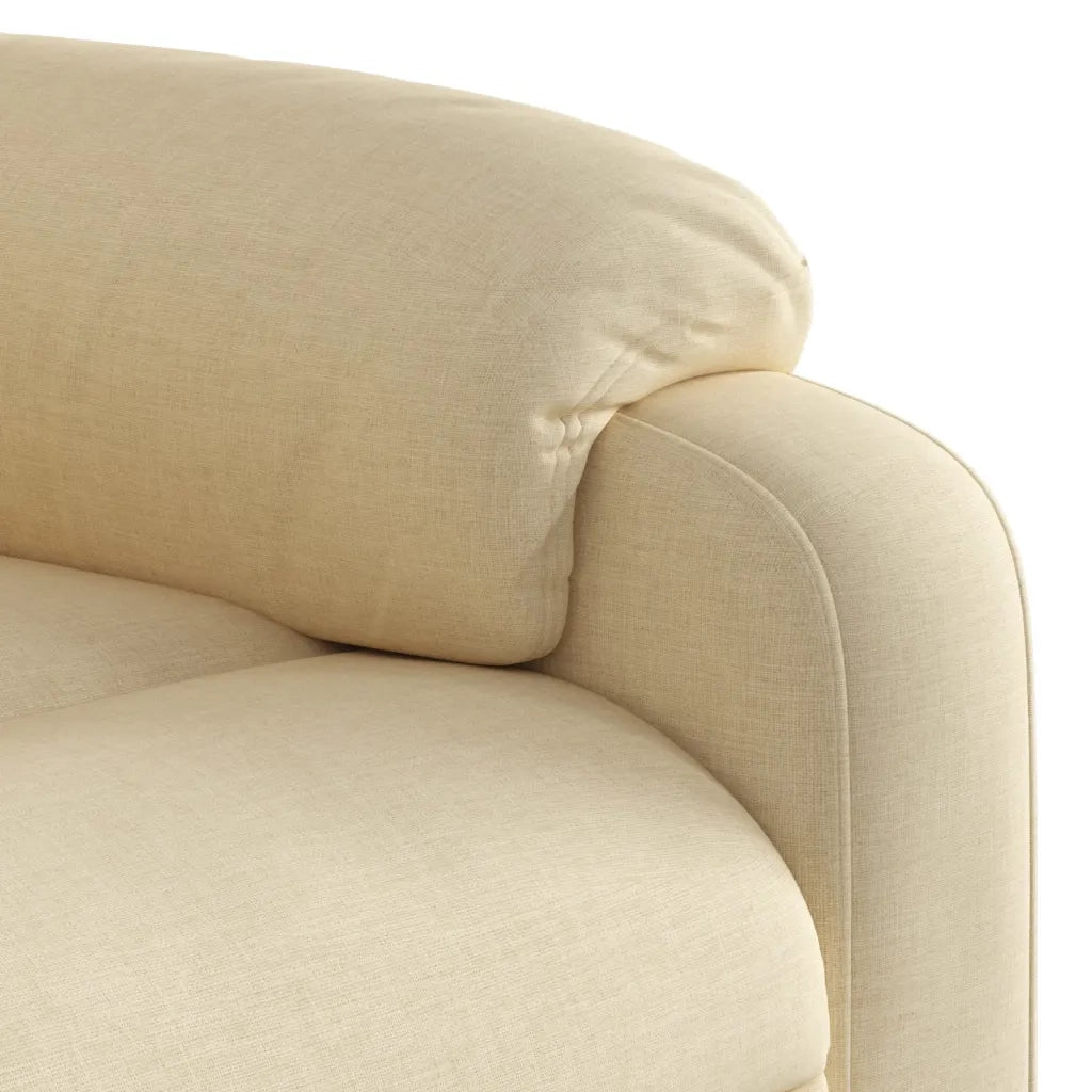 Poltrona reclinabile massaggiante in Tessuto Crema 3206144