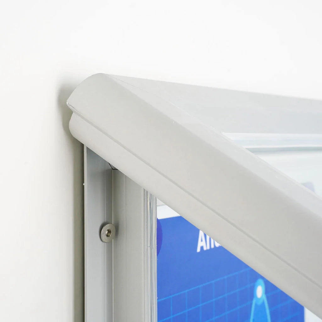Bacheca per Esterno Certificata IP56 LED Grigio RAL 7016 - 4 x A4