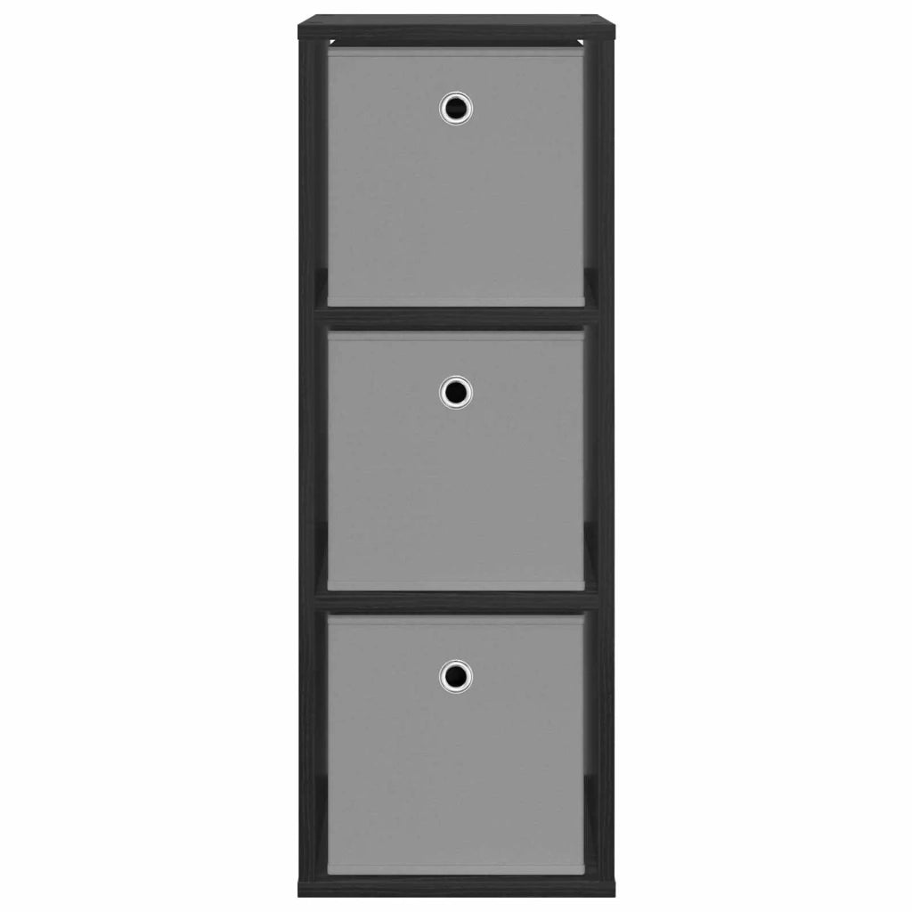 Credenza | Madia | Buffet da pranzo | Armadio da pranzo con cassetto Rovere Nero 30,5 x 27 x 84,5 cm