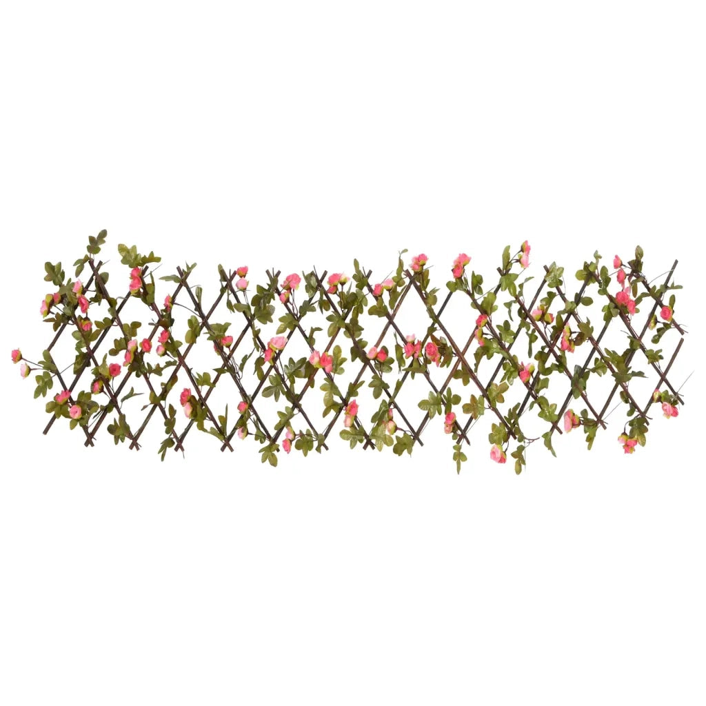 Traliccio Edera Artificiale Espandibile 5 pz Rosa Scuro 180x20cm CFW6477117