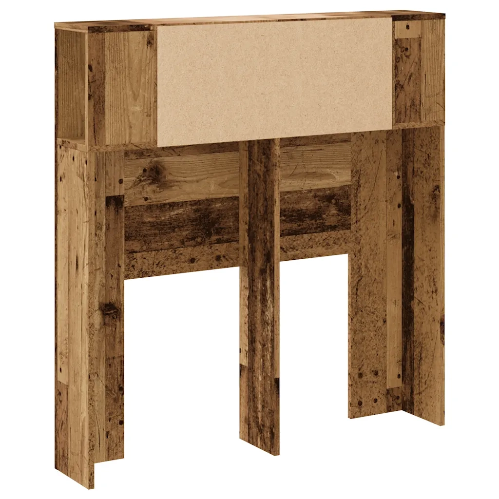 Testiera | Testata con Contenitore Legno 100x18,5x102,5 cm in Multistrato