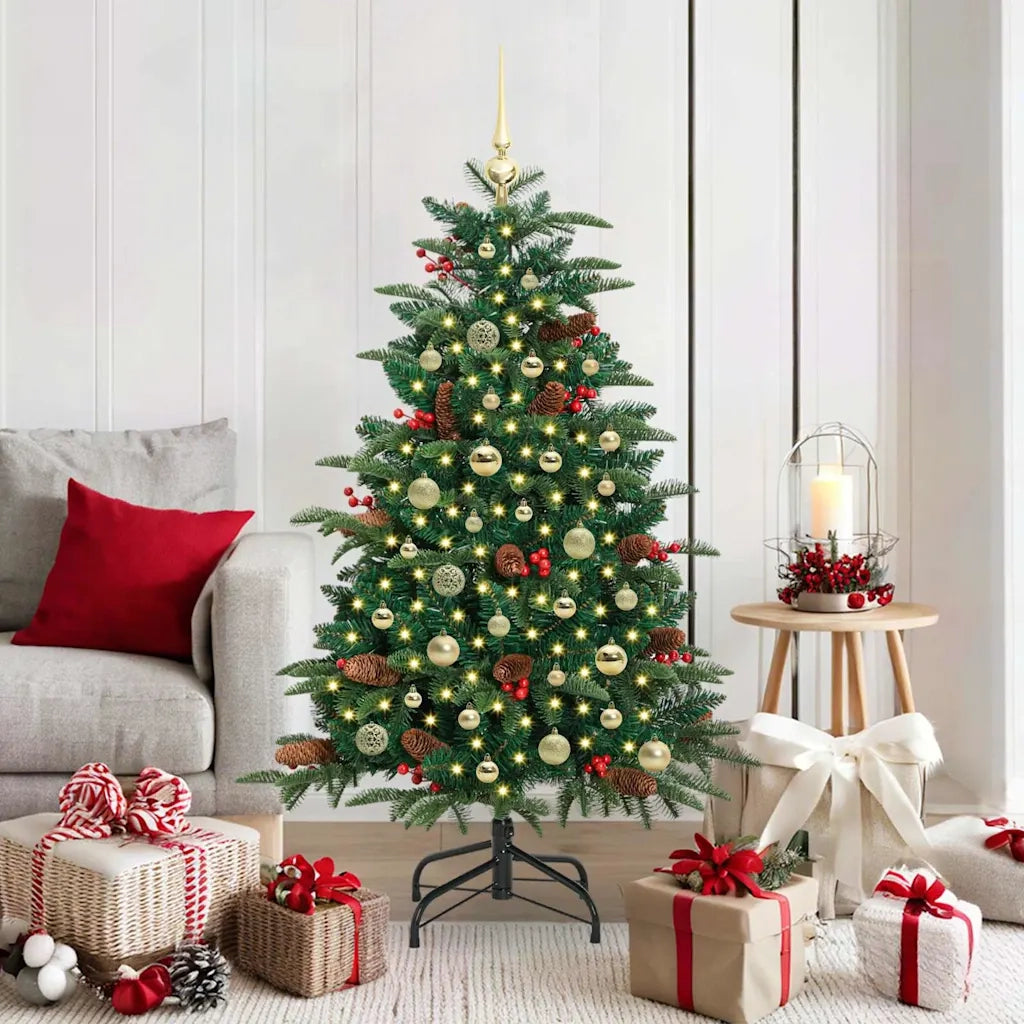 Albero di Natale artificiale con 150 LED Verde 150 cm 3395545