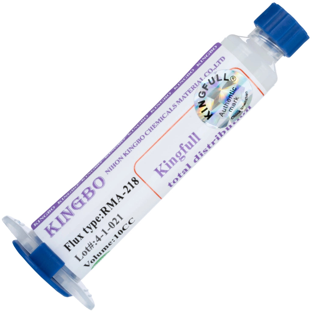 Topnik Flux in Siringa Kingbo 218 10cc – Tipo No-Clean, Consistenza Gel | Ideale per Reballing e Saldatura BGA, SMD