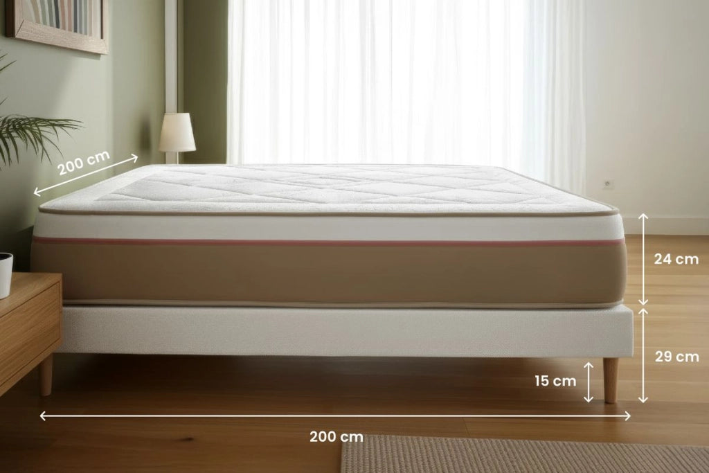 Set materasso e base 200x200 cm - Le Soyeux