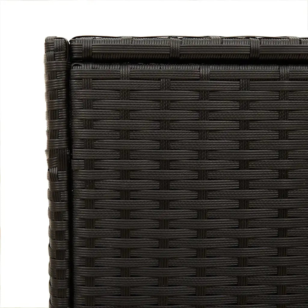 Contenitore da Giardino Nero 283L in Polyrattan CFW3109596